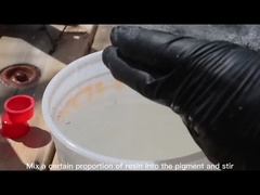 Bezwonne metalowe powłoki epoksydowe podłogowe pokrycie sprayu marmurowe powłoki epoksydowe