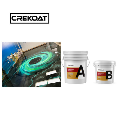Crekoat Dekoracyjny Beton Metaliczny Epoksy Powłoka 3mm Utwardzona Bezszwowa