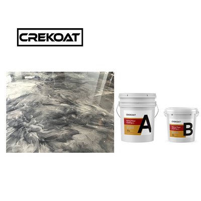 Crekoat Dekoracyjny Beton Metaliczny Epoksy Powłoka 3mm Utwardzona Bezszwowa