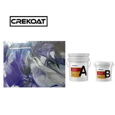 Crekoat Dekoracyjny Beton Metaliczny Epoksy Powłoka 3mm Utwardzona Bezszwowa