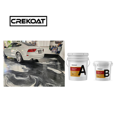 Miedź Wysokiego połysku Metaliczna Epoksy Betonowa Farba Topcoats 3mm 100% Wysoki Stały