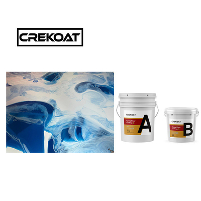 Miedź Wysokiego połysku Metaliczna Epoksy Betonowa Farba Topcoats 3mm 100% Wysoki Stały