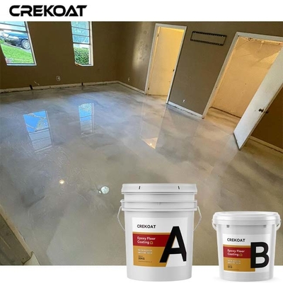 100% Solid Metallic Epoxy Garage Floor Coating Marmur Look Non Slip