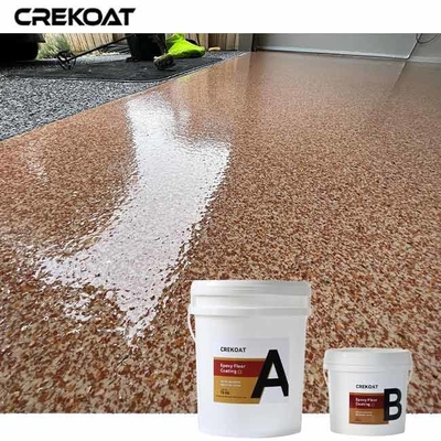 Niski poziom VOC Epoxy Flake Floor Coating oferuje wyjątkową mieszankę wielobarwnych płatków