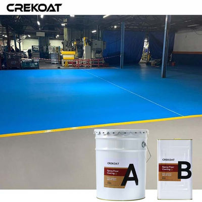 Self Leveling Waterproof Epoxy Floor Coating with 5:1 Mix Ratio and 12 Months Shelf Life